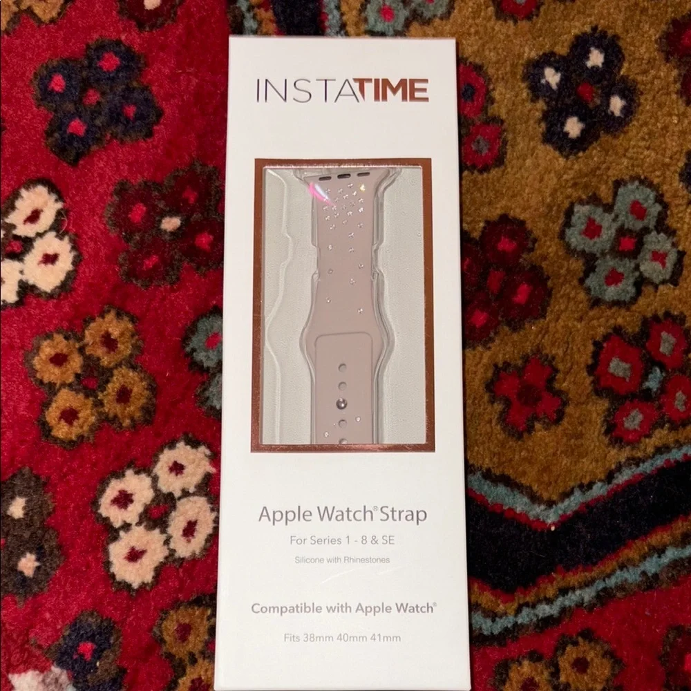 InstaTime Apple Watch Strap in Pink